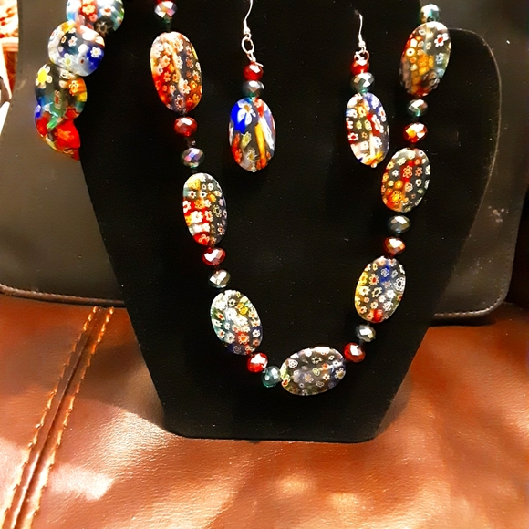 Indionsia Necklace bracelet n earrings set - Picture 1 of 2